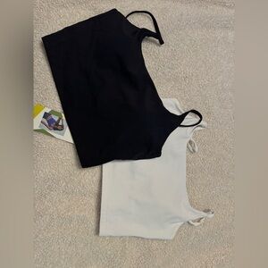 Women's Black and White Sports Bras